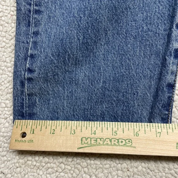 Levis Jeans Mens 36x29 Blue 501 ST Straight Leg Button Fly Denim - Picture 6 of 13